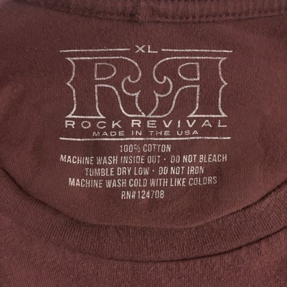 Rock Revival Men's Purple Tee Shirt, Size XL - Picture 5 of 8